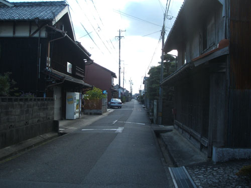 庄野宿の町並み